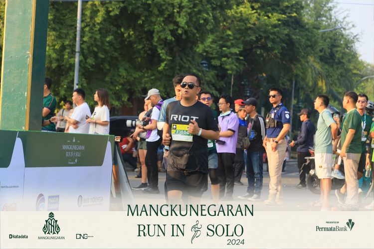 Race photo from Mangkunegaran Run 2024