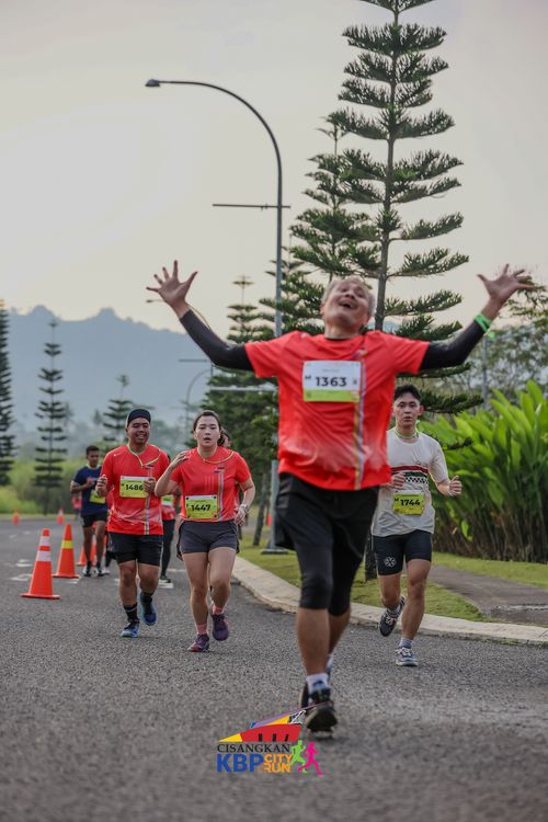 Race photo from CISANGKAN KBP CITY RUN 2025