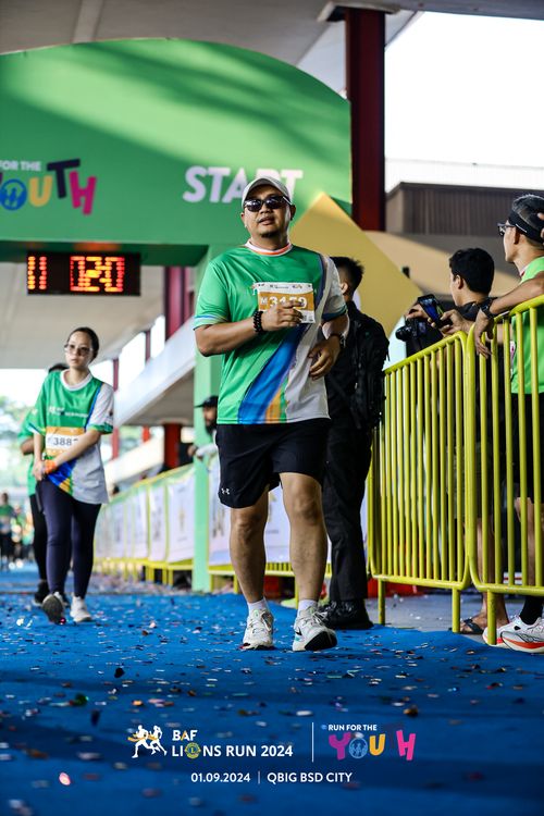 Race photo from BAF LIONS RUN 2024