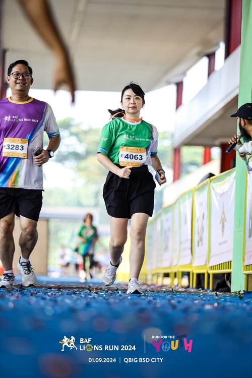 Race photo from BAF LIONS RUN 2024