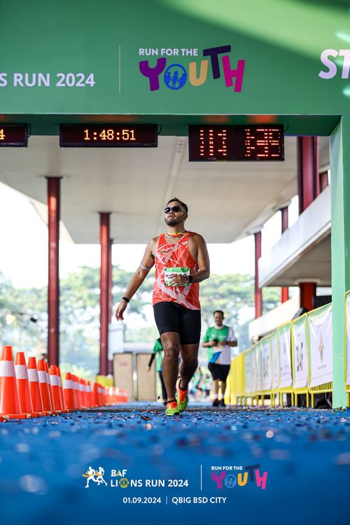 Race photo from BAF LIONS RUN 2024