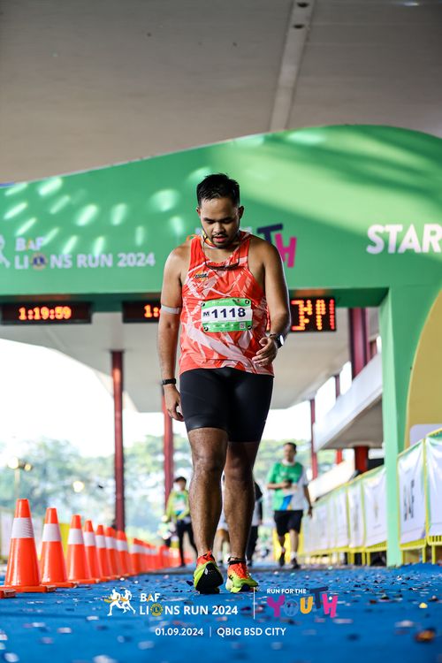 Race photo from BAF LIONS RUN 2024