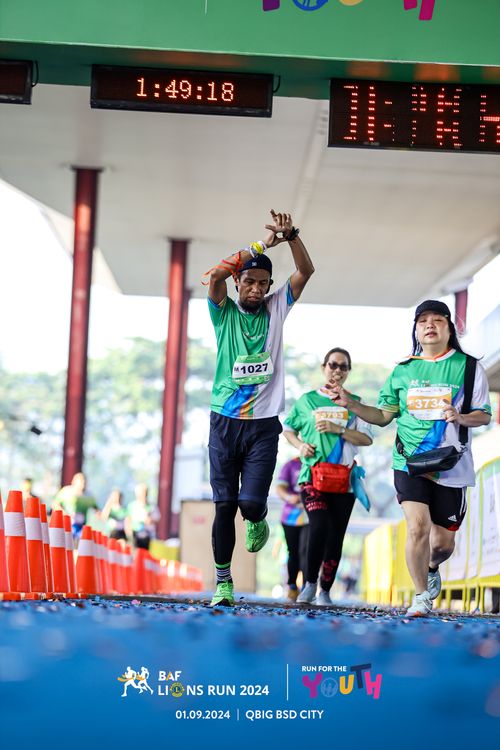 Race photo from BAF LIONS RUN 2024