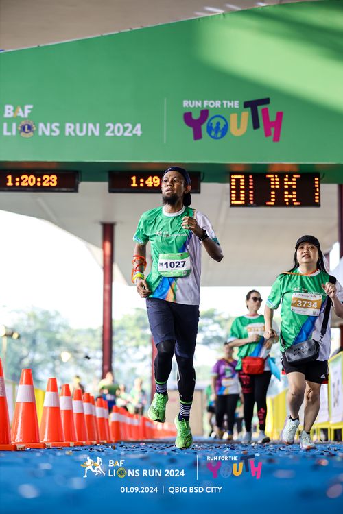 Race photo from BAF LIONS RUN 2024