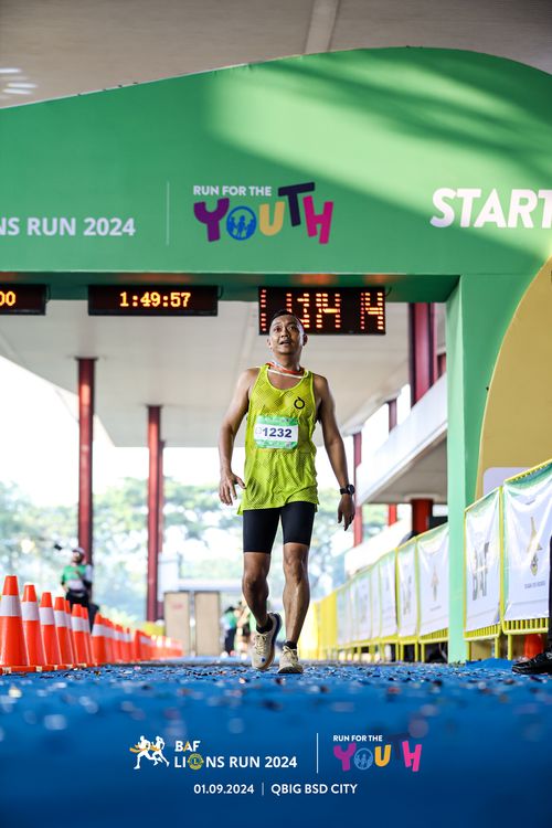Race photo from BAF LIONS RUN 2024