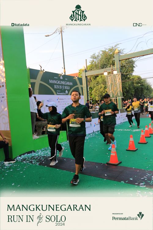 Race photo from Mangkunegaran Run 2024