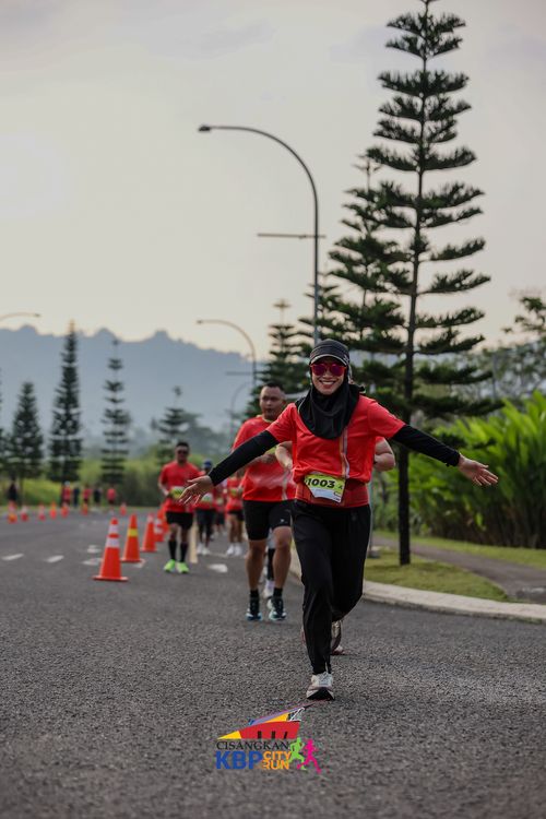 Race photo from CISANGKAN KBP CITY RUN 2025