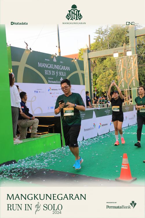 Race photo from Mangkunegaran Run 2024