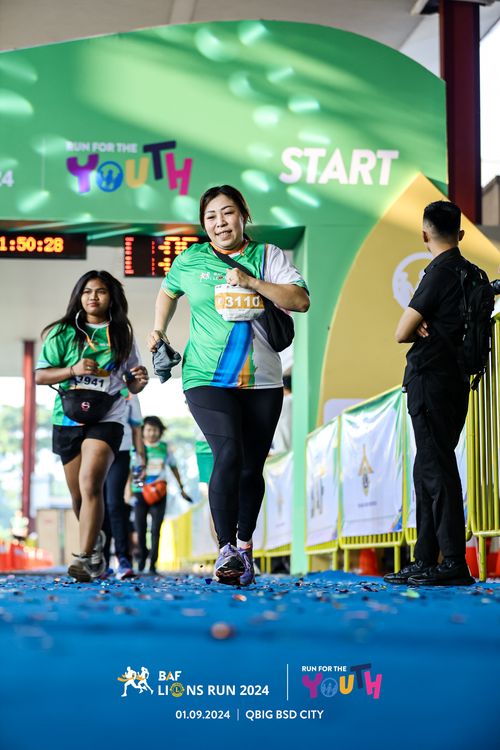 Race photo from BAF LIONS RUN 2024