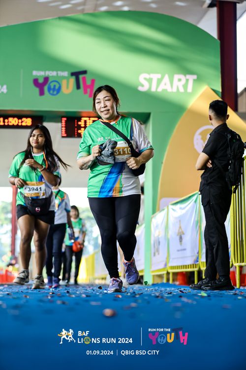 Race photo from BAF LIONS RUN 2024