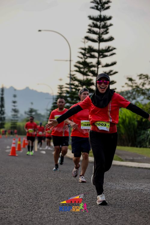 Race photo from CISANGKAN KBP CITY RUN 2025