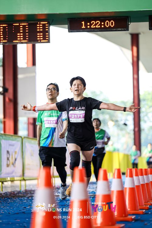 Race photo from BAF LIONS RUN 2024