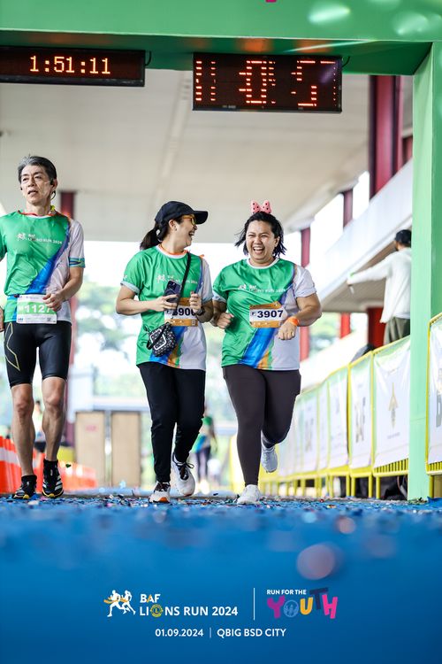Race photo from BAF LIONS RUN 2024