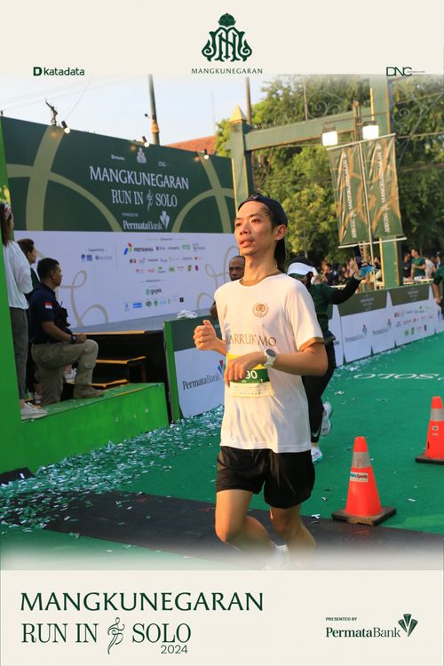 Race photo from Mangkunegaran Run 2024