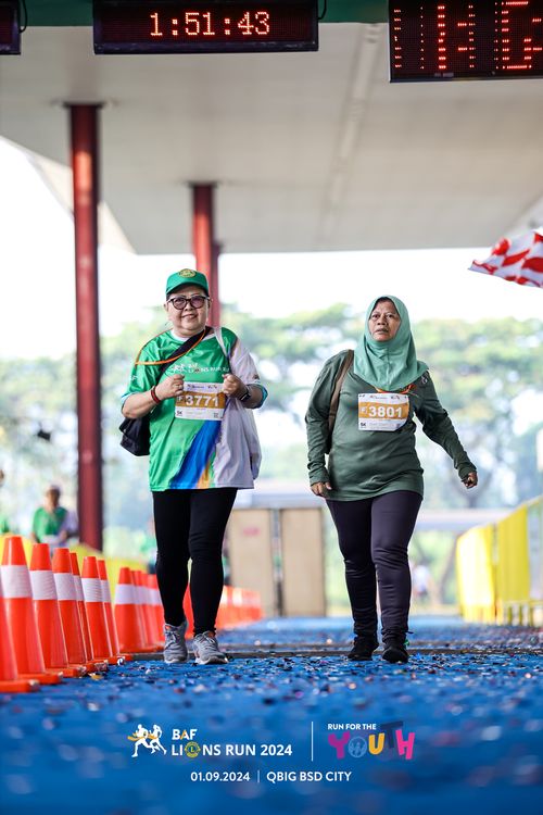 Race photo from BAF LIONS RUN 2024