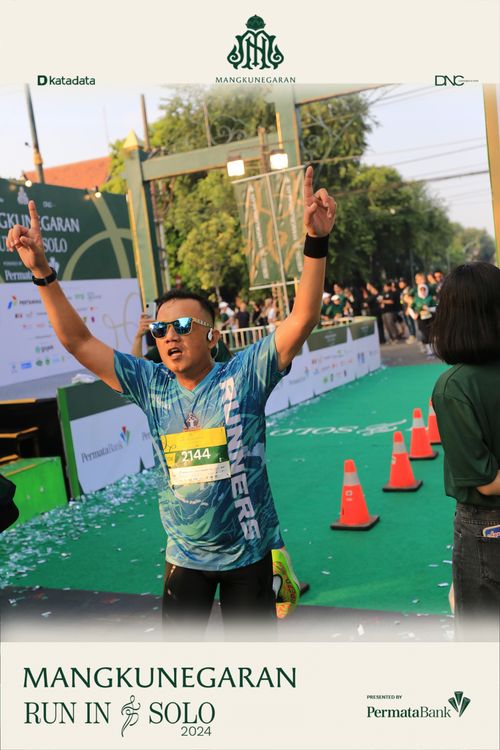 Race photo from Mangkunegaran Run 2024
