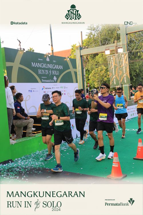 Race photo from Mangkunegaran Run 2024