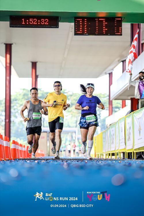 Race photo from BAF LIONS RUN 2024