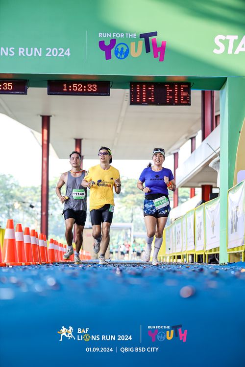 Race photo from BAF LIONS RUN 2024