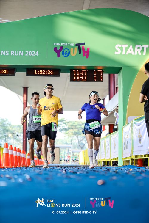 Race photo from BAF LIONS RUN 2024