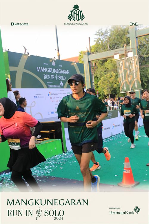 Race photo from Mangkunegaran Run 2024