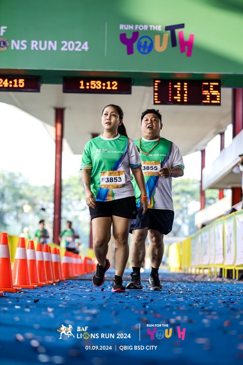 Race photo from BAF LIONS RUN 2024