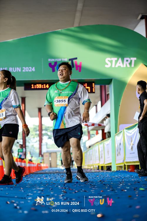 Race photo from BAF LIONS RUN 2024