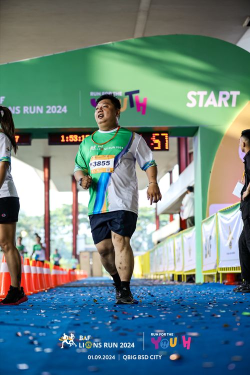 Race photo from BAF LIONS RUN 2024
