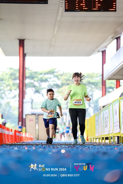Race photo from BAF LIONS RUN 2024