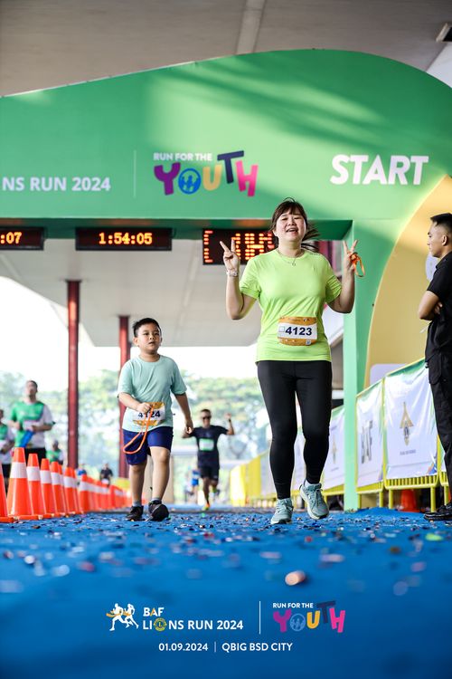 Race photo from BAF LIONS RUN 2024