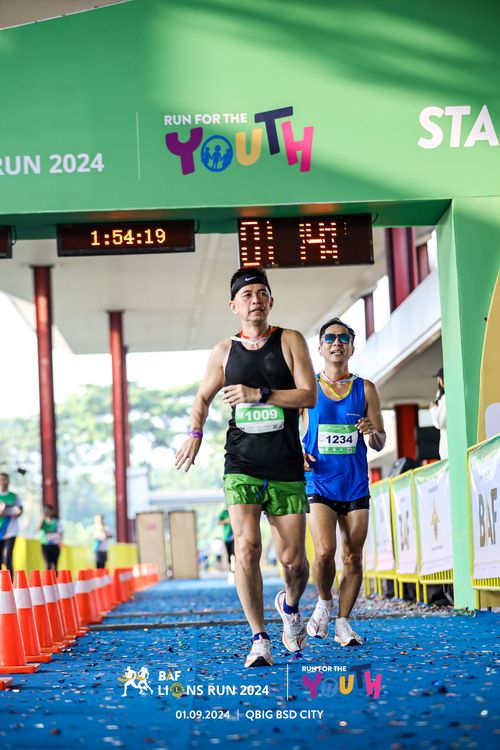Race photo from BAF LIONS RUN 2024