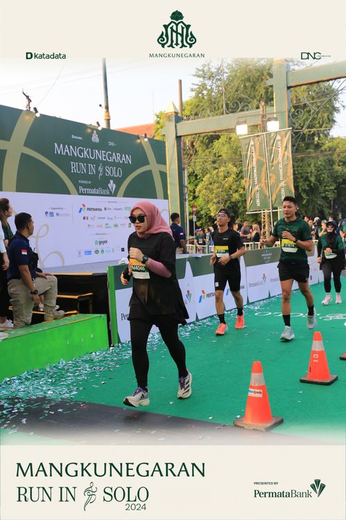 Race photo from Mangkunegaran Run 2024