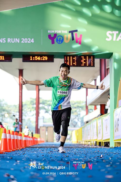 Race photo from BAF LIONS RUN 2024