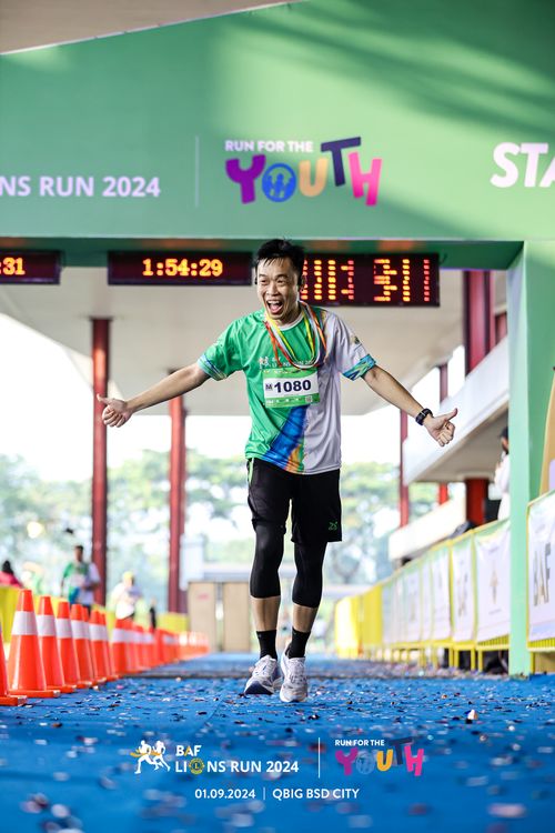 Race photo from BAF LIONS RUN 2024