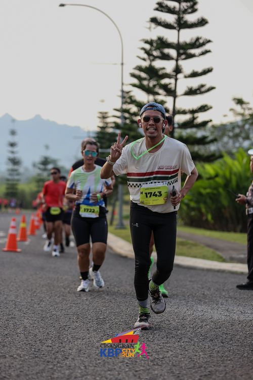 Race photo from CISANGKAN KBP CITY RUN 2025