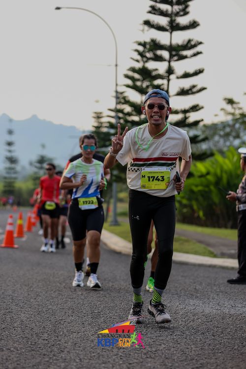 Race photo from CISANGKAN KBP CITY RUN 2025