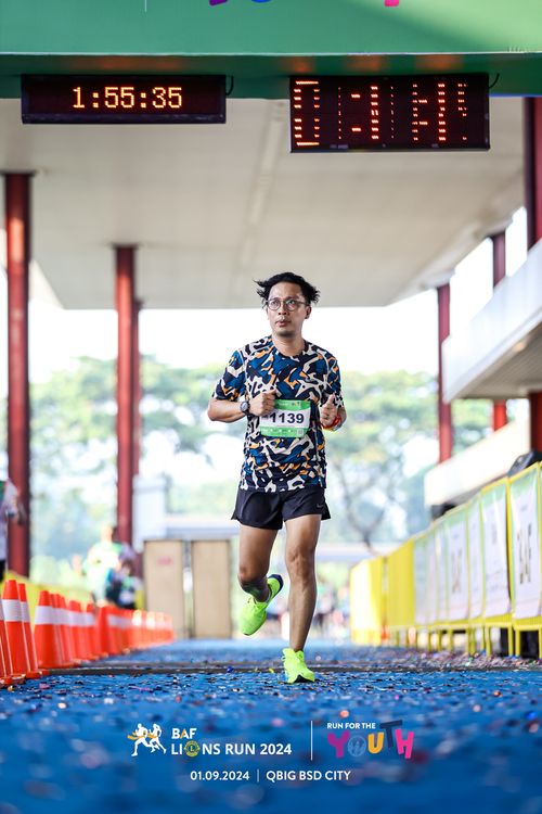Race photo from BAF LIONS RUN 2024