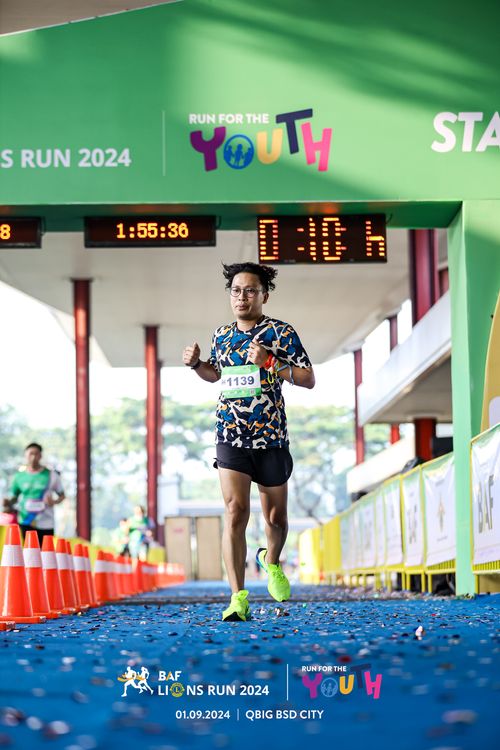 Race photo from BAF LIONS RUN 2024