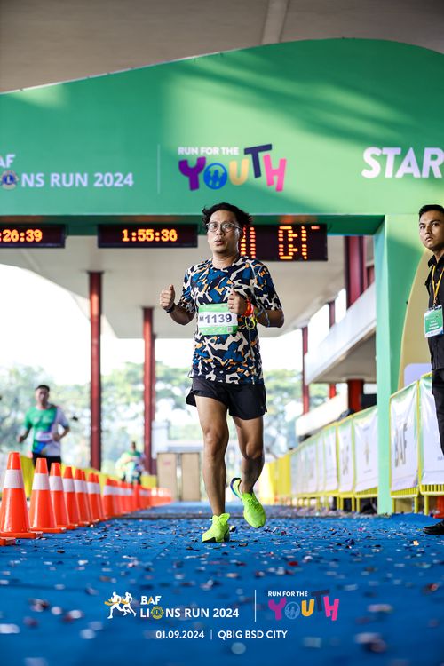 Race photo from BAF LIONS RUN 2024