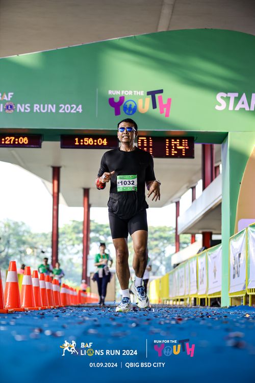 Race photo from BAF LIONS RUN 2024