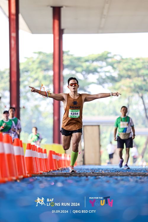 Race photo from BAF LIONS RUN 2024