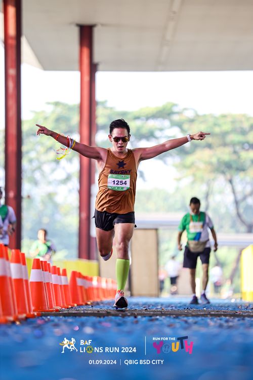 Race photo from BAF LIONS RUN 2024