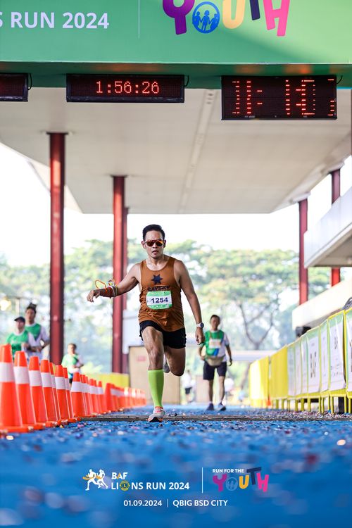 Race photo from BAF LIONS RUN 2024