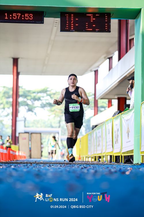 Race photo from BAF LIONS RUN 2024