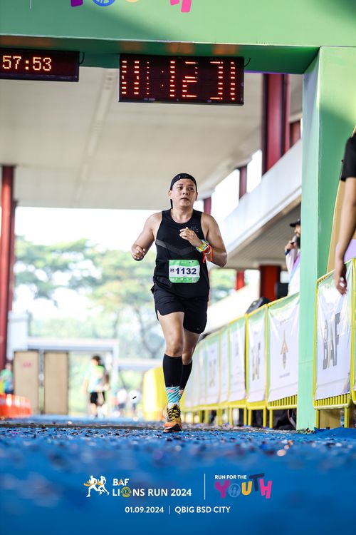 Race photo from BAF LIONS RUN 2024