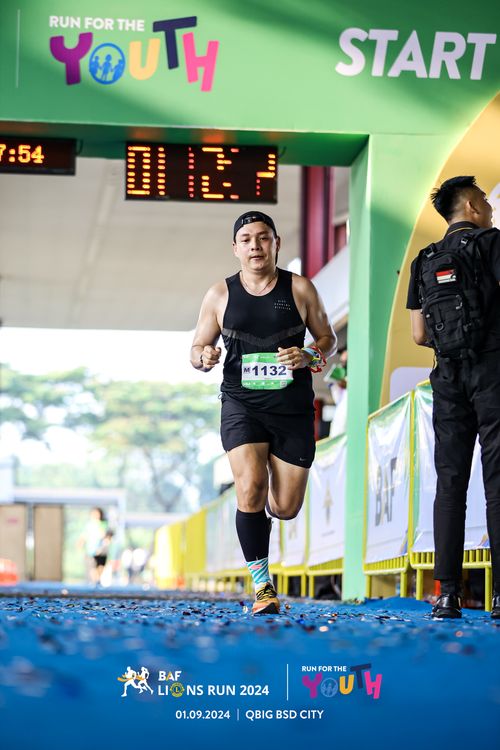 Race photo from BAF LIONS RUN 2024