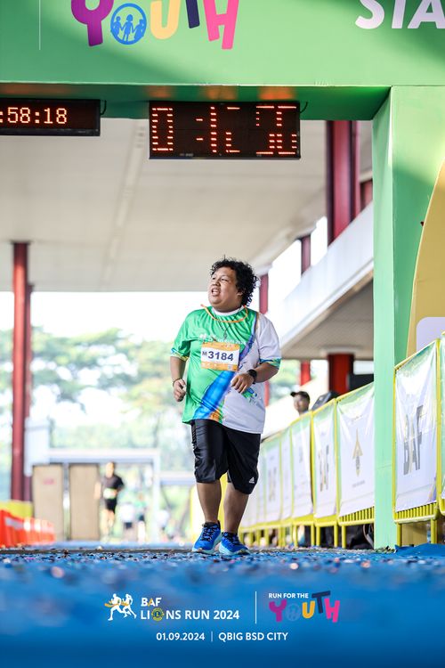 Race photo from BAF LIONS RUN 2024