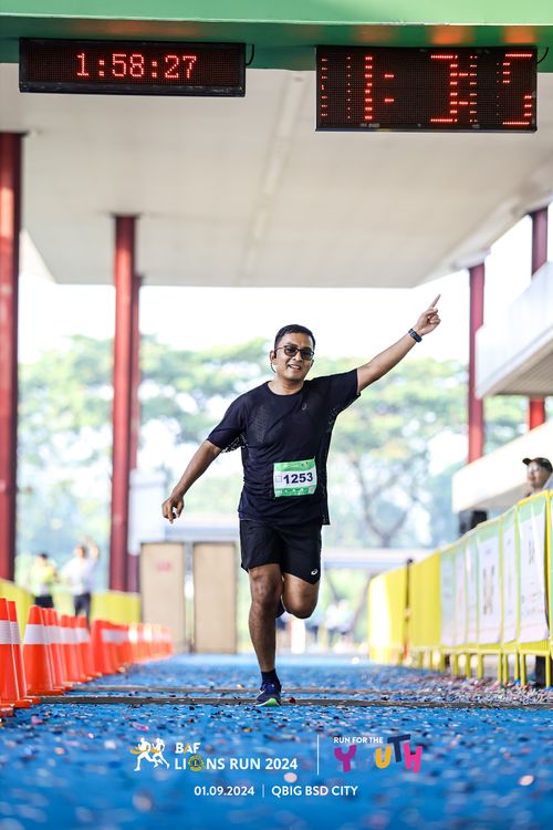 Race photo from BAF LIONS RUN 2024