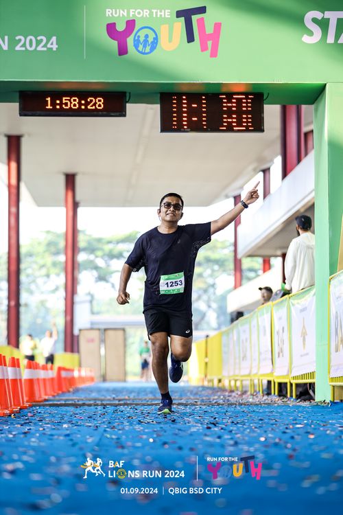 Race photo from BAF LIONS RUN 2024