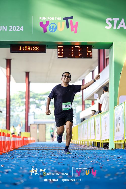 Race photo from BAF LIONS RUN 2024